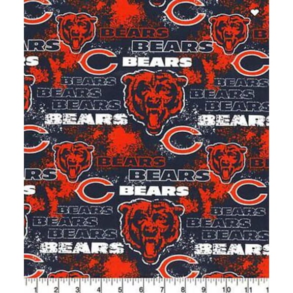 Bears Distressed Cotton Fabric