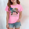 thumbnail image 2 of mgoYE Girls Boy's 4th of July Independence Day T-Shirt Summer 1776 USA America Memorial Day Graphic Tees Tops 250th Anniversary USA Flag Shirt Girls(Pink,7-8 Years), 2 of 5