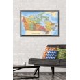 thumbnail image 3 of Map - Canada Wall Poster, 22.375" x 34" Framed, 3 of 4