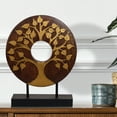 thumbnail image 5 of Decozen Home Decor Handmade Wooden Sculpture in Lucky Tree Design Acacia Wood, 5 of 8