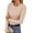 Beige, variant on Ekouaer Women's Long Sleeve Shirts 3 Packs Crew Neck Stretchy Fitted Tops Ribbed Base Layer Soft Thermal Undershirts Tee