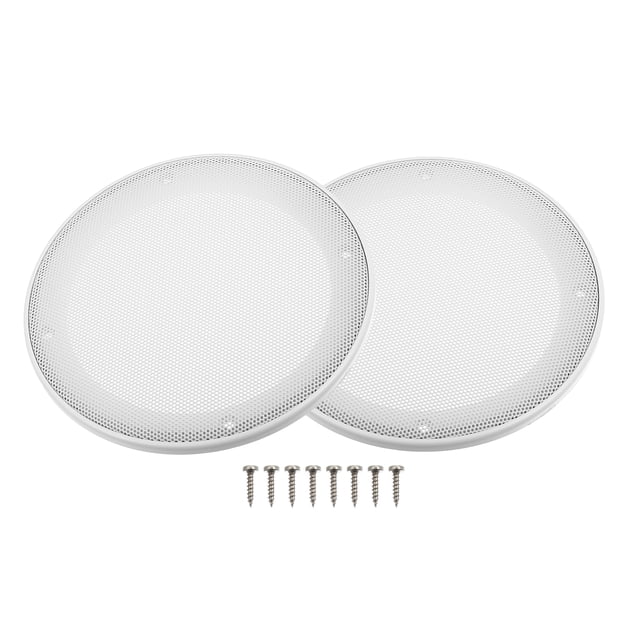 Cubierta de altavoz de coche malla Unique Bargains 2 uds 6,5' blanco