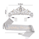 thumbnail image 2 of Kit de tiara y banda de cristal, coronas de cumpleaños para mujer, conjunto de decoraciones de cumpleaños, diadema con diamantes de imitación, 2 of 5