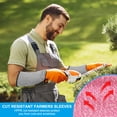 thumbnail image 6 of 20 Inch Cut Resistant Sleeves with Finger Grips Forearm Protective Sleeves Level 5 Protection Pink, 6 of 7