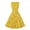 DT-Yellow, variant on DailyTrove Women's Floral Print Swing Dress-Sleeveless-Fit & Flare- -for Garden Party/Summer Outing-Romantic Floral