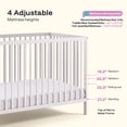 thumbnail image 3 of Harppa Convertible Baby Crib for Infant to Toddler,White, 3 of 8