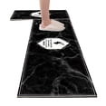 thumbnail image 2 of Alfombrilla de terciopelo de cristal para cocina, súper antideslizante, absorbente de aceite, alfombra de cocina, alfombra suave de dibujos animados, alfombra para puerta de baño, 2 of 5