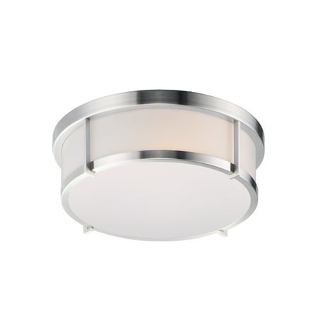 

Maxim 10273 Rogue Led 13 Wide Led Flush Mount Drum Ceiling Fixture - Nickel