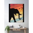 thumbnail image 2 of Elephant Design. Retro Style Product Poster Wall Art, Modern Wall Decor For Living Room Bedroom, 24x36 UNFRAMED, 2 of 3