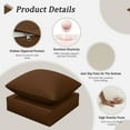 thumbnail image 3 of Pakunoda Outdoor Deep Seat Cushion with Backrest, 24" x 24" x 6.5" Waterproof Resistant Patio Chair Replacement Cushion for Sofa Couch, Chocolate, 3 of 7