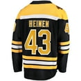 thumbnail image 3 of Men's Fanatics Danton Heinen Black Boston Bruins Home Premier Breakaway Player Jersey, 3 of 3