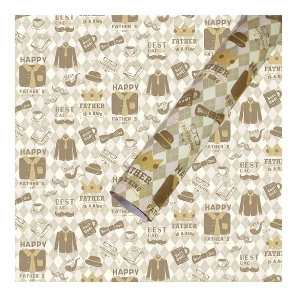 TIELUTT White Cowhide Father'S Day Wrapping Paper Gouache Wrapping Paper Girl Birthday Rose Wrapping Paper Christmas Wrapping Paper Set and Christmas Wrapping Paper Dog Wrapping Paper