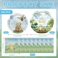 thumbnail image 2 of 150pcs Bear Baby Shower Decorations Include Plates Napkins for Baby Shower Deco Paper Disposable Tableware Set for Kids Boys Serves 50 People, 2 of 4