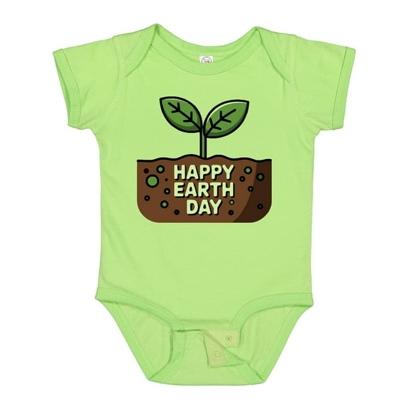 Inktastic Happy Earth Day 2025 Boys or Girls Baby Bodysuit