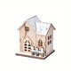 thumbnail image 3 of 1pc Christmas Decoration Christmas Decoration Luminous Small Wooden House LED Wooden Christmas Small House Christmas Desktop Decoration, 3 of 4