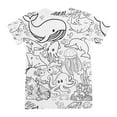 thumbnail image 5 of Boys Outfits 2 Piece Hand-Painted Diy Graphic Print Crew Neck Short Sleeve T Shirt And Shorts for Outdoor Wear Baby Boys' Clothing Sets White 3-4 Years, 5 of 7
