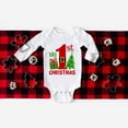 thumbnail image 4 of Body de bebé con estampado de ciervo y Papá Noel para mi primer cumpleaños, para niño y niña, ropa de fiesta para recién nacidos, mono de manga larga para bebé, 4 of 5