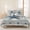 Blue, variant on 3 Pieces Queen Quilt Set,Abstract Punk Pirate Skull Soft Bedding Sets with 1 Quilt & 2 Pillow Shams,Crossbones on Brown Wood Board Summer Bedspread Lightweight Coverlet Comforter for All Season