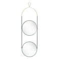 thumbnail image 2 of Zodiac Round Mirror Gold Black Decorative Wall Hanging 2 Mirrors Entryway Home, 2 of 5