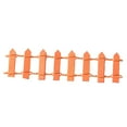 thumbnail image 4 of CRAFTHROU 1Pack Mini Fence for Garden Wood Decorative Orange for Crafters, 4 of 8