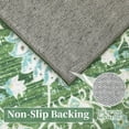 thumbnail image 2 of GlowSol 5'x7' Area Rug Vintage Rug Soft Faux Wool Rug Floral Print Area Rug Non-Shedding Carpet Living Room Bedroom Nursery Rug, Green, 2 of 7
