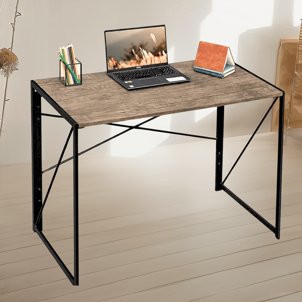 Mesa de hogar multiusos, escritorio de oficina, Marrón FurnitureR HARPER DESK