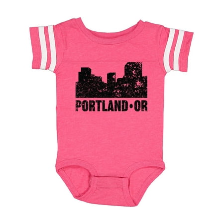 

Inktastic Portland Oregon City Skyline with Grunge Gift Baby Boy or Baby Girl Bodysuit