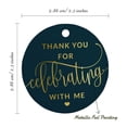 thumbnail image 6 of Inkdotpot Gold Foil Paper Hang Tags Thank You For Celebrating With Me Birthday Favor Tags 50 Pieces, 6 of 6