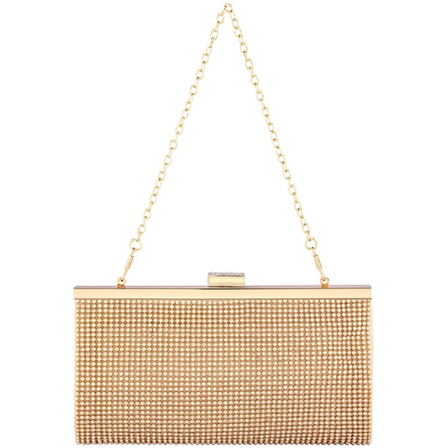 LinYooLi Sac à Main de Soirée pour Femmes Sac à Bandoulière Sac à Main de Mariée Strass Mariage Fête Cocktail Bal Club Sac