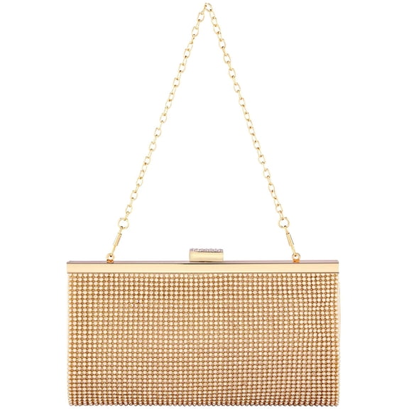 PIKADINGNIS Women Evening Clutch Purse Bag Crossbody Shoulder Handbag Bridal Rhinestone Wedding Party Cocktail Prom Club Bag