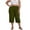 Army Green, variant on Tqcoqu Women's Plus Size Capri Pants High Waisted Wide Leg Palazzo Pants with Pockets for Summer Casual Wear,Army Green,Women's L-XXXXXL
