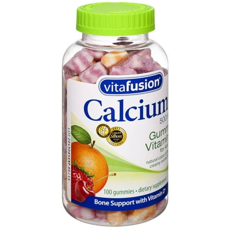Vitafusion Calcium, Gummy Vitamins For Adults, 100 CT (Pack of