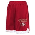 thumbnail image 2 of Youth Outerstuff  Scarlet San Francisco 49ers All Star Mesh Shorts, 2 of 3