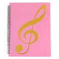 thumbnail image 1 of Desiderio 1 carpeta de música de 30 páginas (puede caber 60 hojas) Carpeta de música A4 Libro de partituras de piano, rosa claro, 1 of 5