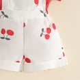 thumbnail image 5 of Splozh Baby Overalls Girl 3 6 9 12 18 Months Baby Girl Clothes Cute Shorts Outfits Romper Overall Ruffle Outfit,Red,0-3 Months, 5 of 7