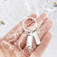 thumbnail image 3 of Cremation Cylinder Urn Memorial Remains Keychain Metal Pendant Urn Keyring, 3 of 5