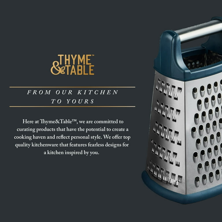Thyme & Table 2-Piece 4-Sided Stainless Steel Box Grater Set