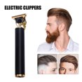thumbnail image 4 of Sywqhk Cortapelos eléctrico USB T9 para hombres, afeitadora de barbero, recortadora de barba (asiento negro) Sywqhk Para estrenar, 4 of 7
