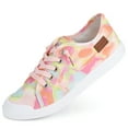 thumbnail image 5 of JENN ARDOR Slip on Sneakers for Women Low-top Canvas Flat Shoes Multicolor Size 7, 5 of 12