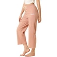 thumbnail image 4 of INSPIRE CHIC Women's Wide Leg Drawstring Comfy Yoga Pants Lounge Pajamas Pants M Light Pink, 4 of 6