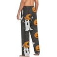 thumbnail image 6 of FREEAMG Men's Pajama Pants with Pockets Sleepwear Lounge Pants Stretch Casual Halloween Ghost, 6 of 7