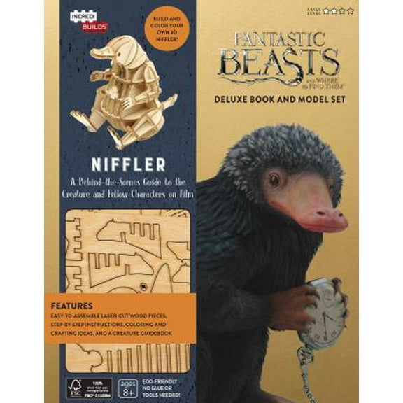 Pre-Owned IncrediBuilds: Fantastic Beasts and Where to Find Them: Niffler Deluxe Book and Model Set (Hardcover) 1682980618 9781682980613