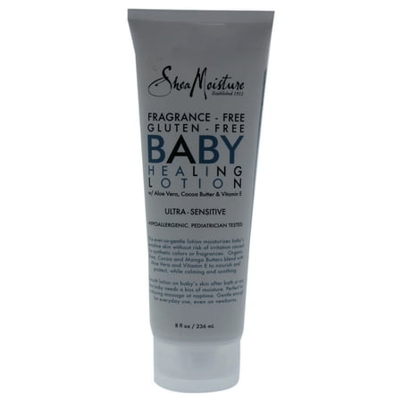 Fragrance-Free Gluten-Free Baby Healing Lotion by Shea Moisture for Kids - 8 oz Lotion