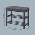 thumbnail image 4 of Pub Table and Stool Set, Space-Saving Dining Table, Square Bar Table for Party Room, Kitchen, Living Room, Brown and Black, 4 of 8