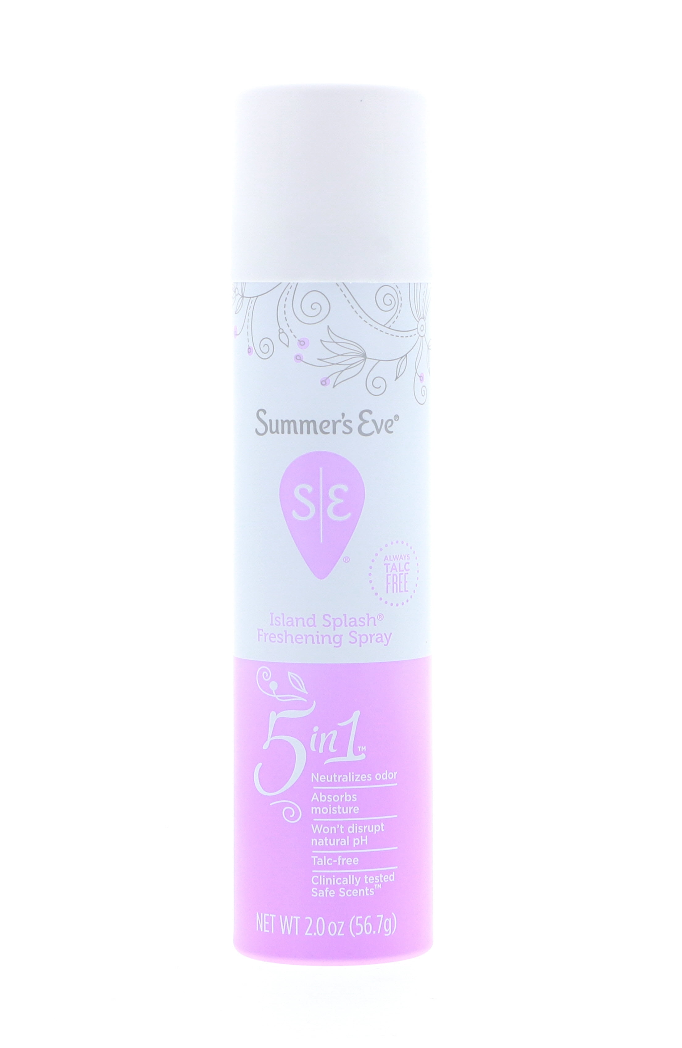 Summer's Eve Island Splash Freshening Spray, 2 oz 4 Pack