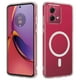 thumbnail image 1 of For Motorola Edge 40 Neo 5G Clear Phone Case Compatible with MagSafe TPU+Acrylic Back Cover - Clear, 1 of 5