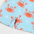 thumbnail image 6 of Toimothcn Boys Swimsuits Short Sleeve Cute Cartoon Crab Printed One Peice Bathing Suit Quickly Dry Soft Swimwear 2-3 Years, 6 of 6