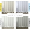 thumbnail image 2 of HPD Half Price Drapes Magnolia Off White Italian Faux Linen Room Darkening Curtains with Rod Pocket - 1 Panel - Window Curtains for Living Room & Curtains for Bedroom, 50W X 96L, 2 of 7