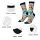 thumbnail image 5 of Fotbe Retro Seamless Flying Butterflies Calcetas Largas con Estampado para Hombre y Mujer – Calcetas de Compresión Transpirables y Elásticas, Viajar y Uso Diario Talla 5-11, 5 of 6