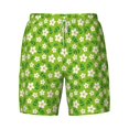 thumbnail image 4 of Lsque Mens Swim Trunks Daisies Flowers Pattern - Bathing Suit Compression Liner - Beach Swim Shorts Swimwear - (S-3XL) - Stretch Quick Dry -XX-Large, 4 of 9
